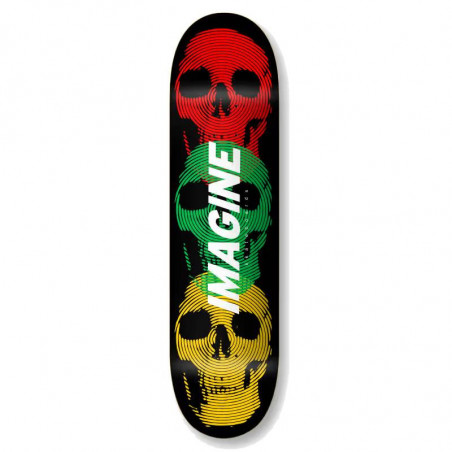 Imagine - Skull Embossed Rasta 8.375"