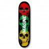 Imagine - Skull Embossed Rasta 8.375"